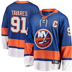 Herren New York Islanders Eishockey Trikot John Tavares #91 Breakaway Königsblau Fanatics Branded Heim